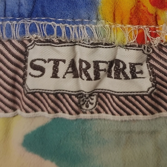 Starfire Floral Pastel Crinkle Skirt M/L‎ - Picture 2 of 4